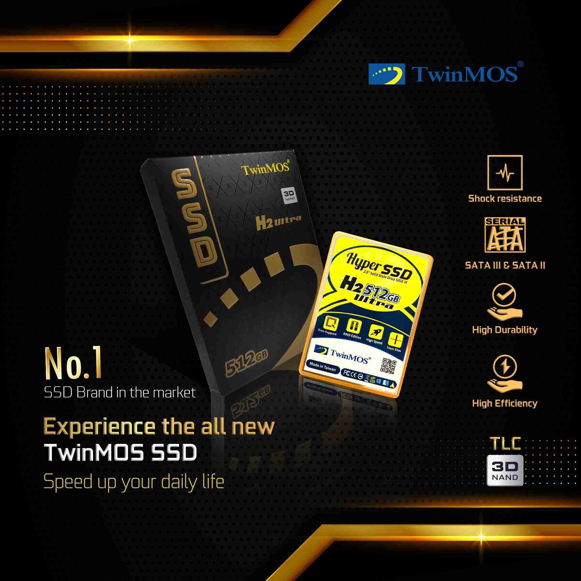 TwinMOS H2 Ultra SSD Altın (Eskİ)