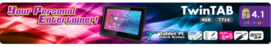 TwinMOS launched Jelly Bean 4.1 Android Tablet- TwinTAB-T714