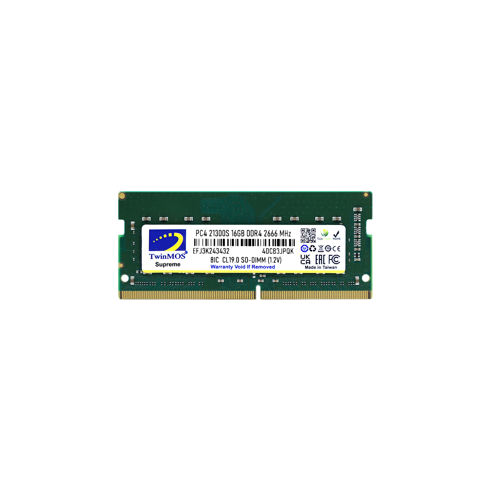 TwinMOS 2666MHz DDR4 SO-DIMM for Notebook