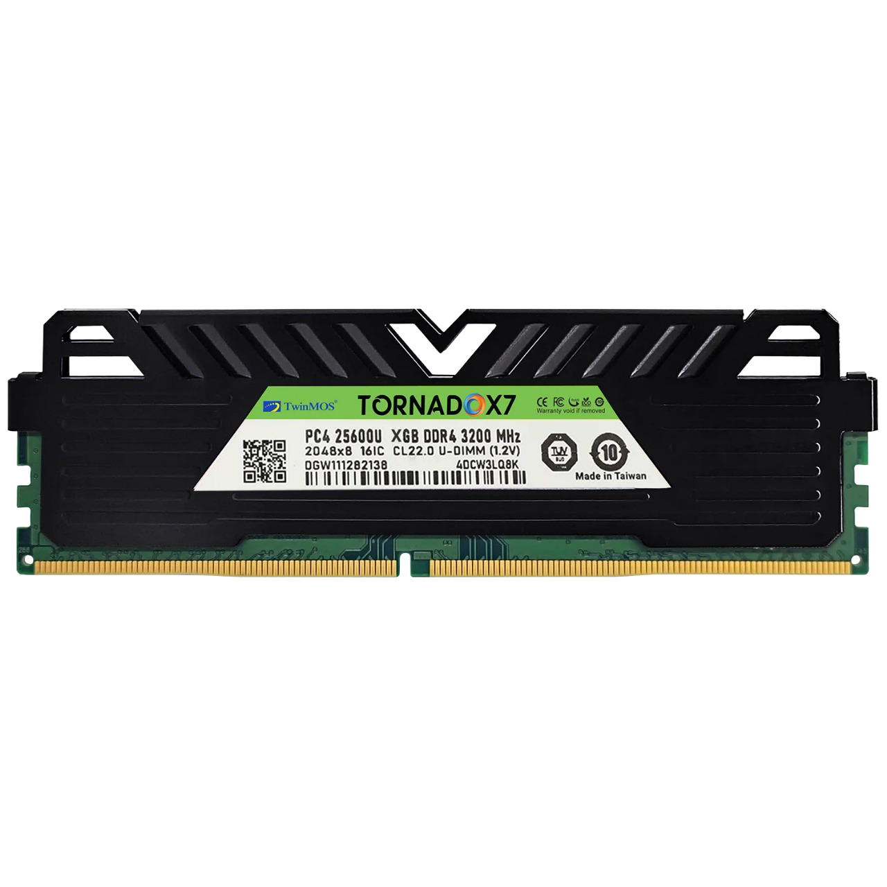 TwinMOS TornadoX7 DDR4 3200MHz CL22 U-DIMM for Desktop - Image 2